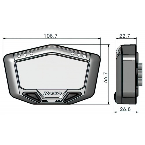 Koso Speedometer DB-02 Off-Road Koso Speedometer DB-02 Off-Road