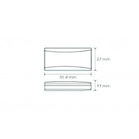 Termometrs Koso Super Slim LED sarkans