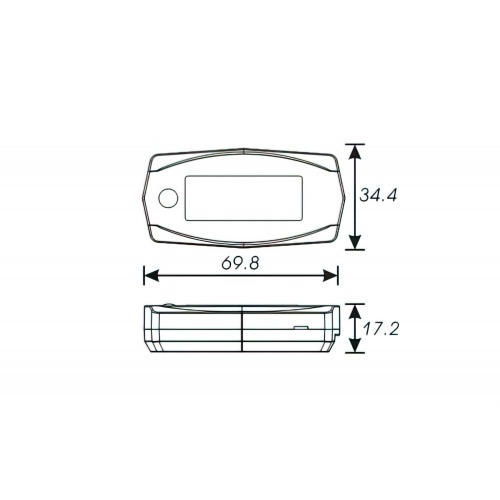 Gaisa / degvielas mērītājs Mini Koso Gaisa / degvielas mērītājs Mini Koso