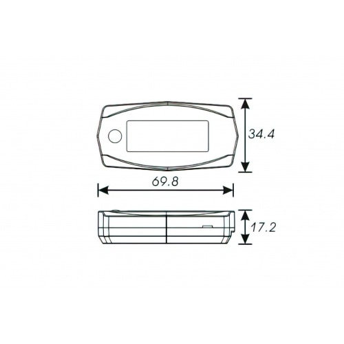 Tahometrs Koso Mini 4 melns Tahometrs Koso Mini 4 melns