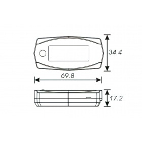 RPM un stundu skaitītājs Koso Mini 4