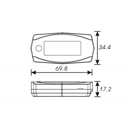 RPM un stundu skaitītājs Koso Mini 4 RPM un stundu skaitītājs Koso Mini 4