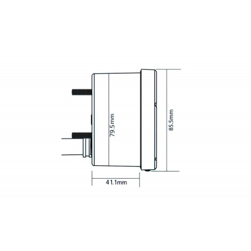 Спидометр Koso 0-140 км/ч d=85 черный Спидометр Koso 0-140 км/ч d=85 черный