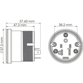 Eļļas spiediena mērītājs Harley Davidson digitālais Koso