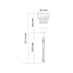 Eļļas mērstienis digitālais Koso hromēts Harley Davidson Touring 2007 - 2016