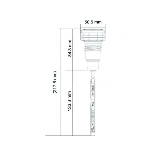 Oil Dipstick digital Koso chrome Harley Davidson Touring after 2017 Oil Dipstick digital Koso chrome Harley Davidson Touring after 2017