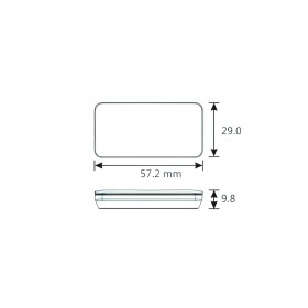 Voltmeter / Thermometer Slim NG blue