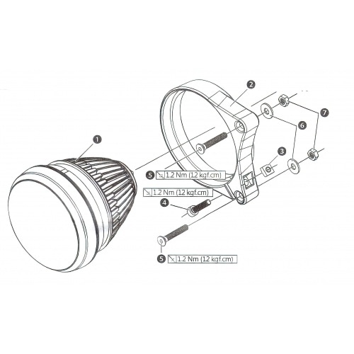 Headlight (high beam) LED Koso Hawkeye w. CE marking Headlight (high beam) LED Koso Hawkeye w. CE marking