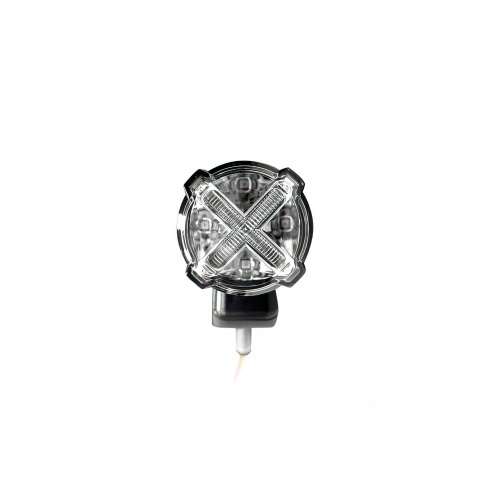 Aizmugurējais LED lukturis ar bremžu gaismu ar turētāju Koso GT-02S balts Aizmugurējais LED lukturis ar bremžu gaismu ar turētāju Koso GT-02S balts