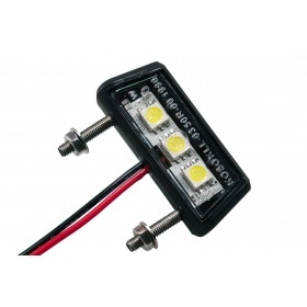 Numura zīmes apgaismojuma lukturis KOSO LED, homologēts, universāls, 17,5x42mm