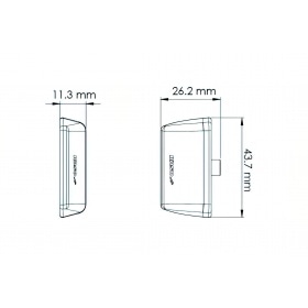 Numura apgaismojums LED Koso Blade melns