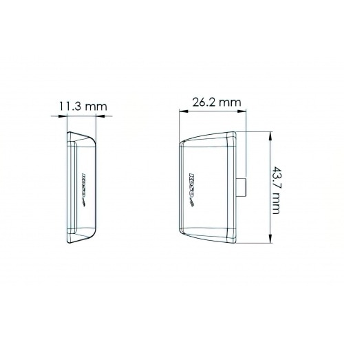 Numura apgaismojums LED Koso Blade melns Numura apgaismojums LED Koso Blade melns