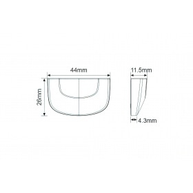 Numura numura apgaismojums LED Koso Curve melns