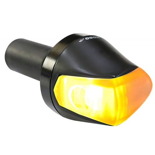 Indikatori joslas gala LED Koso Knight melns kūpināts objektīvs Indikatori joslas gala LED Koso Knight melns kūpināts objektīvs