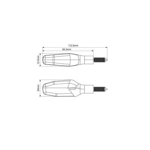 LED Indicators Koso GW-04 Smoke LED Indicators Koso GW-04 Smoke