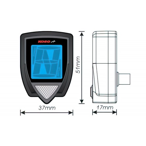 Pārnesumu indikators Koso V2 Pārnesumu indikators Koso V2