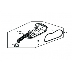Air Filter Box – original spare part Kymco Agility RS 50cc 4-stroke 12 inch