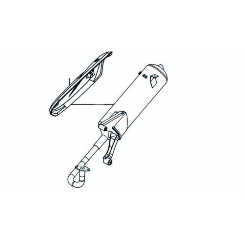 Exhaust – original Kymco Agility 50cc 4-stroke 12 inch Exhaust – original Kymco Agility 50cc 4-stroke 12 inch