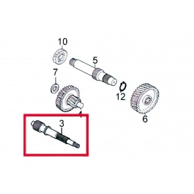 Primary Transmission / Drive Shaft - original Kymco Agility 50cc 4-stroke 12 inch