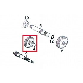 Countershaft / Layshaft - original Kymco 14/53 Agility 50cc 4-stroke 12 inch