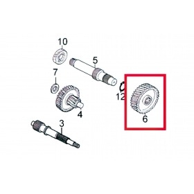 Output Shaft Gear - original Kymco Agility 50cc 4-stroke 12 inch