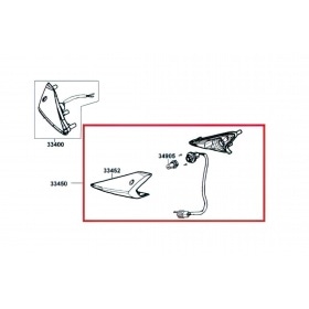 Indicator front left – original spare part Kymco Agility RS 12 inch