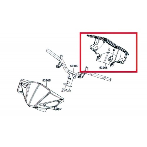 Handlebar Cover backside – original spare part Kymco Agility RS 50cc Handlebar Cover backside – original spare part Kymco Agility RS 50cc