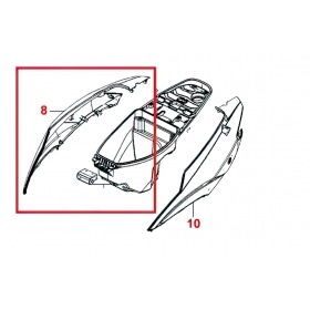 Side Panel right – original spare part Kymco Agility RS 50cc white