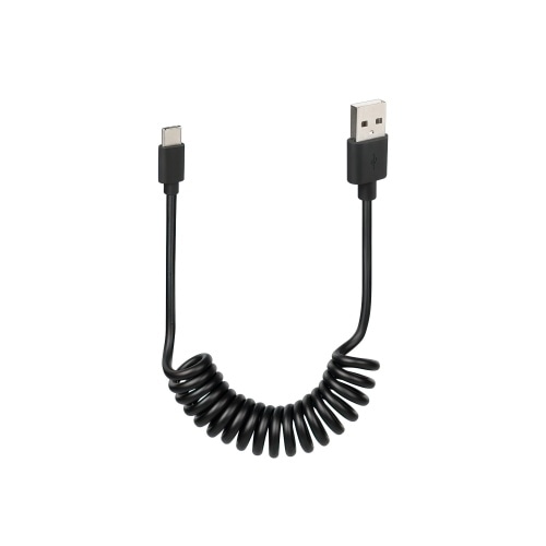 USB kabelis ar vijumu -C- 100cm melns USB kabelis ar vijumu -C- 100cm melns
