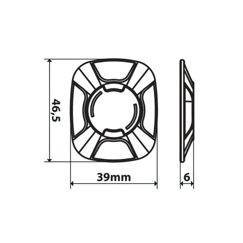 Adapter universal Opti self-adhesive Adapter universal Opti self-adhesive