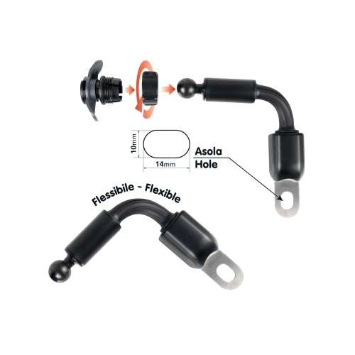 Viedtālruņa turētājs Opti Arm elastīgs 10x14 mm Viedtālruņa turētājs Opti Arm elastīgs 10x14 mm