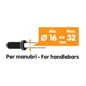 Viedtālruņa turētājs Opti Handle 16-32 mm stūrei