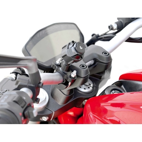 Viedtālruņa turētājs Opti U-type pastiprināts 16-31,75 mm stūrei Viedtālruņa turētājs Opti U-type pastiprināts 16-31,75 mm stūrei