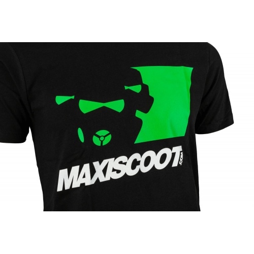 T-shirt Maxiscoot black / green T-shirt Maxiscoot black / green