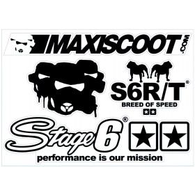 Maxiscoot stickers 140x100mm