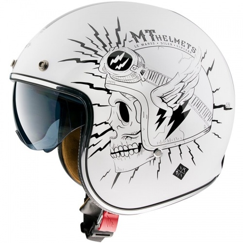 Jet / Atvērtās sejas ķivere MT Le Mans 2 SV Diler balta spīdīga XS Jet / Atvērtās sejas ķivere MT Le Mans 2 SV Diler balta spīdīga XS