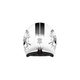 Jet / Atvērtās sejas ķivere MT Le Mans 2 SV Diler balta spīdīga XS