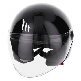 Jet / Open Face Helmet MT Street Uni black glossy