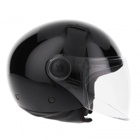 Jet / Open Face Helmet MT Street Uni black glossy