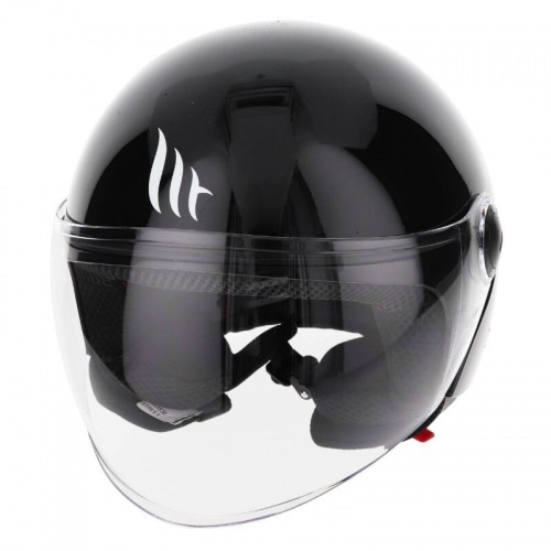 Jet / Open Face Helmet MT Street Uni black glossy Jet / Open Face Helmet MT Street Uni black glossy