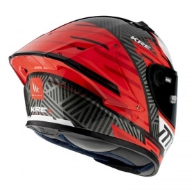 Full Face Helmet MT Helmets KRE+ Carbon Brush A5 red