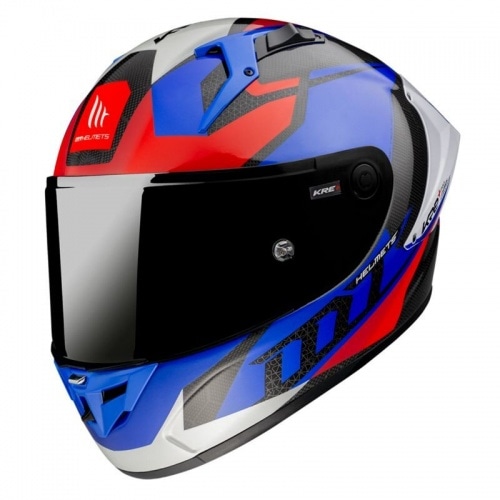 Full Face Helmet MT Helmets KRE+ Carbon Projectile D7 blue Full Face Helmet MT Helmets KRE+ Carbon Projectile D7 blue