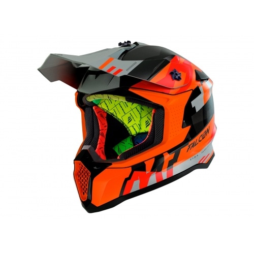 Motocross Helmet MT Helmets Falcon Arya matte orange Motocross Helmet MT Helmets Falcon Arya matte orange