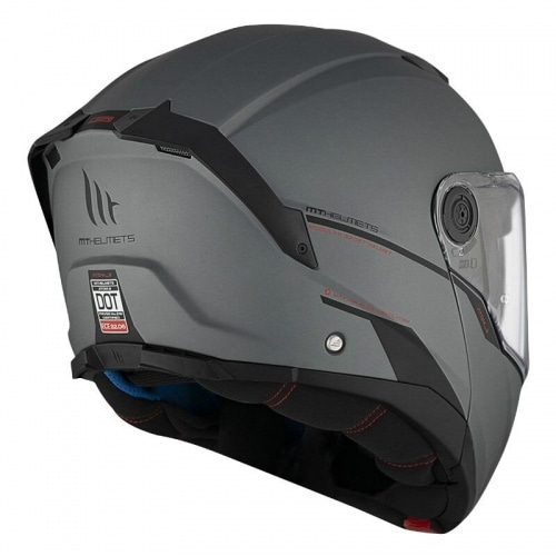 Flip-up Helmet MT Helmets ATOM 2 matte grey Flip-up Helmet MT Helmets ATOM 2 matte grey