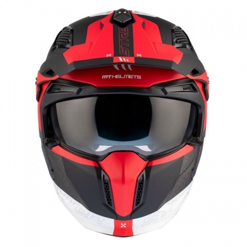 Flip-Up Helmet MT Helmets Streetfighter SV S Totem grey / red Flip-Up Helmet MT Helmets Streetfighter SV S Totem grey / red