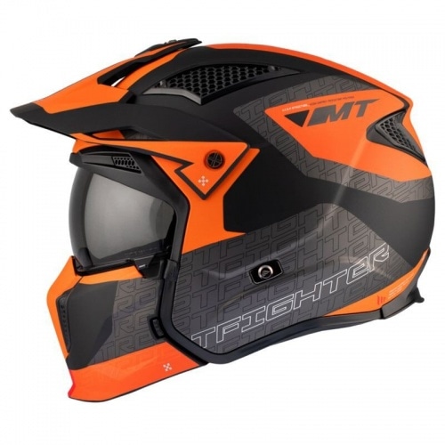 Flip-Up Helmet MT Helmets Streetfighter SV S Totem grey / orange Flip-Up Helmet MT Helmets Streetfighter SV S Totem grey / orange