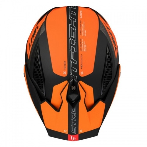 Flip-Up Helmet MT Helmets Streetfighter SV S Totem grey / orange Flip-Up Helmet MT Helmets Streetfighter SV S Totem grey / orange