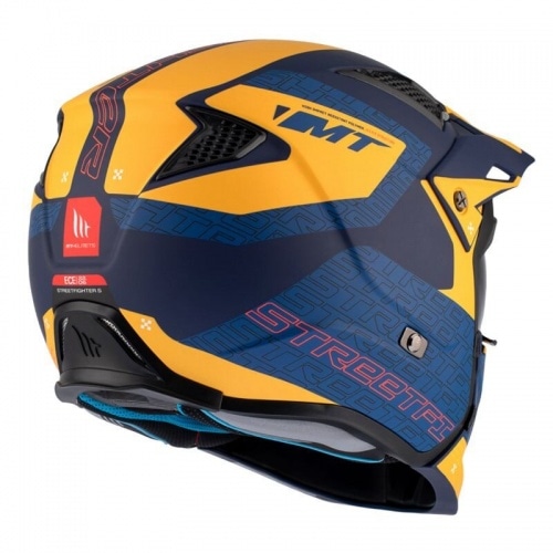 Flip-Up Helmet MT Helmets Streetfighter SV S Totem blue / yellow Flip-Up Helmet MT Helmets Streetfighter SV S Totem blue / yellow
