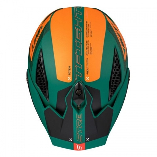 Flip-Up Helmet MT Helmets Streetfighter SV S Totem green / orange Flip-Up Helmet MT Helmets Streetfighter SV S Totem green / orange