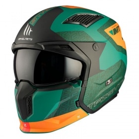 Flip-Up Helmet MT Helmets Streetfighter SV S Totem green / orange